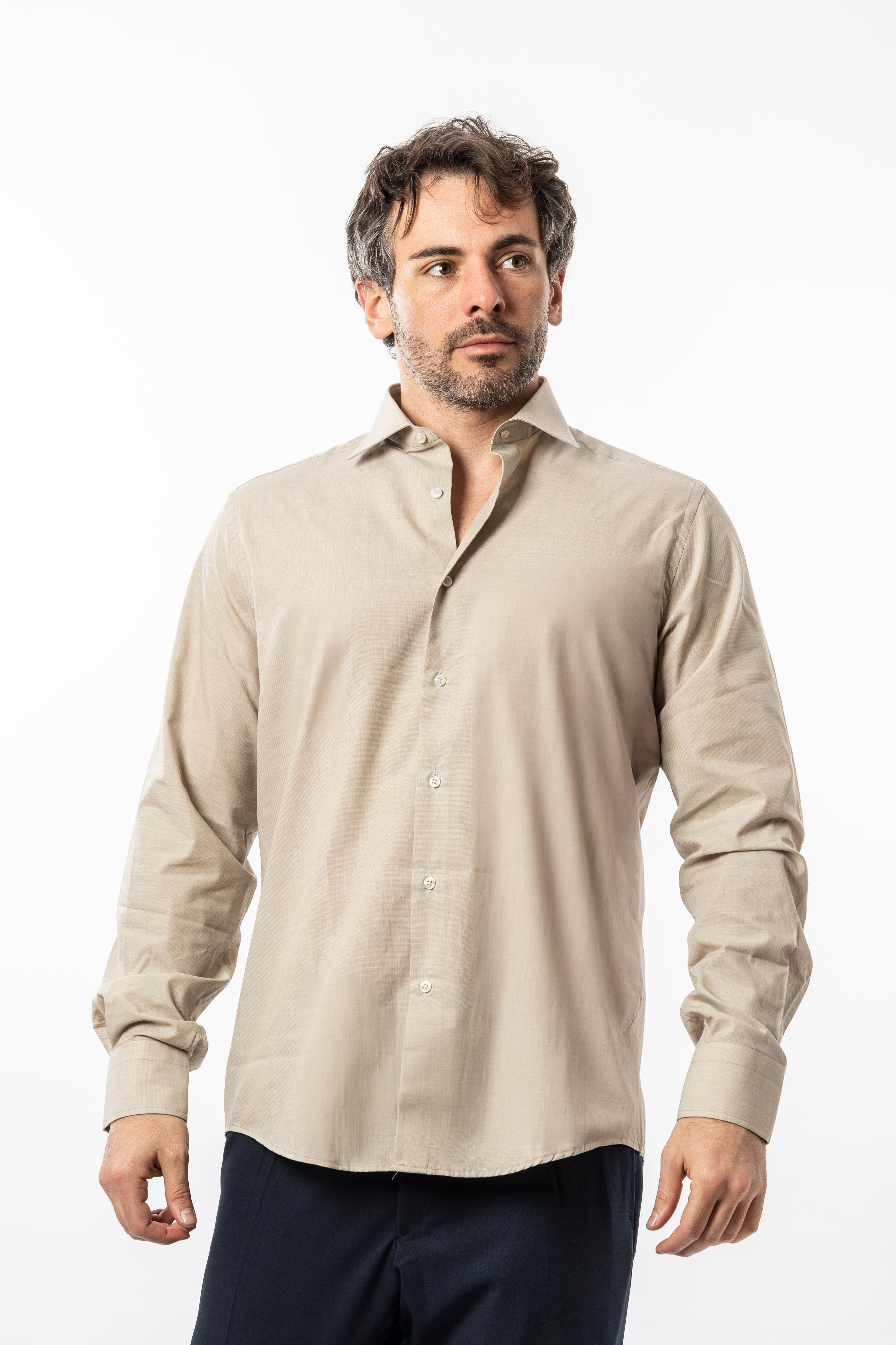 Camicia Slim - Vinc Beige
